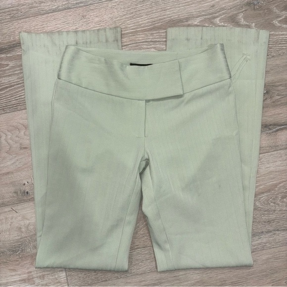 Y2K Green Striped Trouser Pants - Picture 1 of 4
